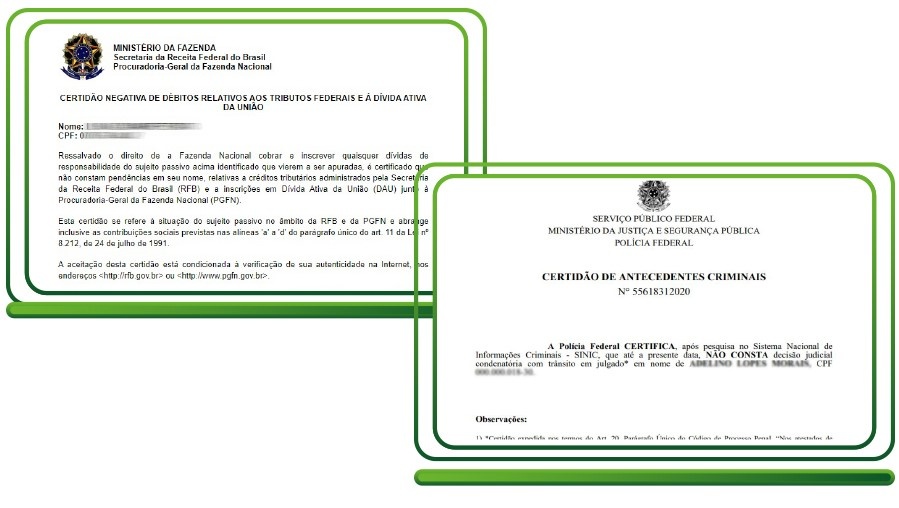 Exemplo de retorno Pessoa física