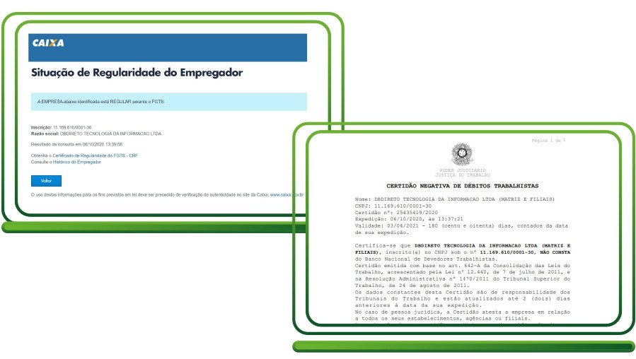 Exemplo de retorno Pessoa jurídica
